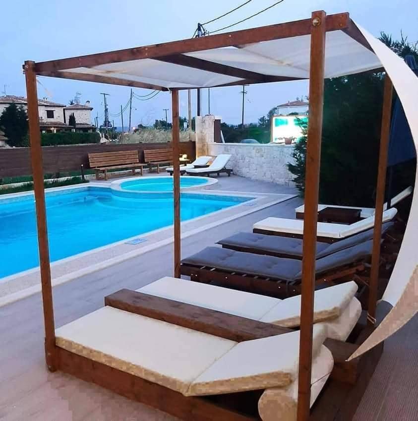Sinodinos Deluxe Apartments Afytos Exteriör bild